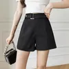 Damen-Shorts, elegant, lässig, Damen-Shorts, Sommermode, hohe Taille, All-Match, Arbeit, Büro, OL, kurze Hose, weiblich, Khaki, 230328