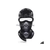 Party Masks Motorcycle Clava Skl Print Moto Fl Face Mask Windproof Skiing Head Neck Warmer Cycling Biker Hood Cap Men Helmet Dha9A