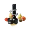 Fruits Légumes Outils 1 PC Électrique Spirale Apple Peeler Cutter Trancheuse Fruits Pomme De Terre Peeling Automatique À Piles Machine avec Chargeur Eu Plug 230328