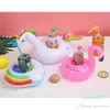 2022 Unicorn Inflatable Cup Holder Drink Floating Party Beverage Boats Phone Stand Holder Pool Toys Party Supplies 54