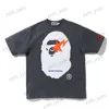 Męskie koszulki T-shirt małpa błyskawica gwiazda kreskówka Druk Okrągły okrągła szyja luźna ulica Hip Hop Men's krótki rękaw T230328