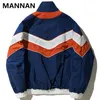 Mens Jackets Mannan vintage Multicolor Block Color Block Patchworks Windbreaker Autumn Hip Hop Streetwear Zip Track Casual 230327