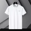 Mens Polos Business Polo Polo Stitching Color Contrast Casual Summer Ice Sedy Secy Secy Manga Sports Sports Top 230328