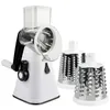 Fruits Légumes Outils 3 En 1 Légumes Mandoline Trancheuse Rapide Tambour Rotatif Râpe Noix Broyeur Veggie Cutter Éplucheur Spiralizer Fromage Chopper 230328