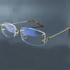 Occhiali da sole firmati di lusso con sconto del 20% Montature per occhiali vintage trasparenti senza montatura per occhiali da vista da donna montature per occhiali da vista