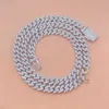 8mm 1Rw Round Corner S925 Iced Out Moissanite Diamond Men Cuban Link Chain