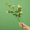 Simulation small rose rose artificial bouquet of flowers wedding decoration holding fake flower ornaments