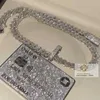 Vvs Moissanite Chain Wisiorki 925 Sterling Silver Hip Hop Biżuteria Iced Out Wisiorek