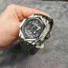 Richardmill İzle Lüks Değirmenleri İzle Richar Tattoo Mens Hollow Out Şeffaf Kare Büyük Dial Fourgy Water Proof Çok Fonksiyonlu Moda İş Gündelik Kuvars 6qz9