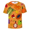 Men's T Shirts Fruit 3D Print Shirt Male/female Summer Cool Short Sleeve Loose Casual O-Neck High Quality Fashion Tee