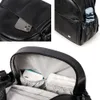 Diaper Bags Fashion Maternity Nappy Changing for Mother Black Large Capacity with 2 Straps Travel Backpack Baby 230328