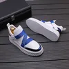 Casual New Men's Blue Boots Thick Sports Sole Personality Loafers Korean version av trenden Youth Versatile Sneakers A6 98 2