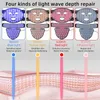 Face Mask Home Beauty Instrument 4 Colors Silicon Red Light Therapy Facial Oil Control Skin Rejuvenation Reduce Redness and Fine Lines