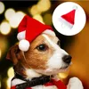 Hondenkleding Kerstmisdierenmuts Kerstman kleine puppy katten vakantie kostuum geladen met schattige druppel van hoge kwaliteit