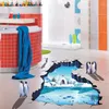 Wallpapers Youman Penguins 3D Materiaal Verwijderbare ijstje Wandvloer Stickers voor kinderkamer wasruimte Decor