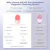 Cleaning Tools Accessories ANLAN Sonic Electric Cleansing Brush Silicone Mini Face Cleaner Skin Massager Deep Pore Cleaning Face Cleansing Brush 230327