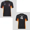 Mens T-shirt 2024 Stagione Nuova F1 Mclaren Team Uomini Bambini Fans Estate Maglietta di alta qualità maschile Breaable manica corta Ldren Tee Tops Z0328