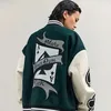 Herrjackor som spelar kortbroderi varsity jacka män våren höst hip hop streetwear college baseball jackor harajuku bomber kappa unisex 230328