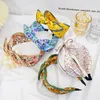 Hair Clips Women Polca Dots Floral Hairbands Fashion Bowknot Letters Digital Imprimindo Hoop Summer Bandas de cabeça multicoloras Barrettes Hono22