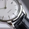Omega Watch Mens Watch 316L Designer Silver Dial 40mm3d Threedimensional Mirror Importerad Super Movement 9015 Hela automatisk lindande kohudband Luxury Watch GI