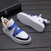 Stövlar Nya Sole White Thick Sports Men's Casual Personality Loafers Korean version av Trend Youth Versatile Sneakers A6 639 87426