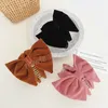 Fashion Velvet Bowknot Hair Claw For Women Girls Imitation Pearl Hair Clip Girls Vintage Hairpins Headwear Hair Accessories