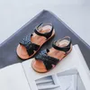 Sandales COZULMA romaine douce filles princesse chaussures sandales 2021 été enfants enfants tissé chaussures bébé anti-dérapant bout ouvert chaussures taille 23-34 W0327