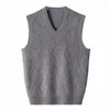 Gilet da uomo Moda di arrivo Alta qualità Primavera e autunno Cashmere Maglione casual Pullover Vest Large Size S-3XL 4XL 5XL