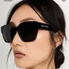 2024 Top -Designer Neue Luxusdesignerin der neuen Bs modischen weiblichen Ins -Netzwerk rot mit großer Rahmen Sonnenbrille BB0215