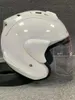 Motorhelmen open gezicht helm glanzende witte motorcross racing motobike rijden op casco de motocicleta