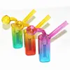 Mini Glass Oil Burner Bong Hosah Reting Water Pipes Inline Matrix Birdcage Perc Tjock Pyrex Colorful Heady Recycler Dab Rig Hand Bongs