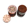 Smoking Pipes 63-4mm zinc alloy resin chipped massage stick cigarette grinder