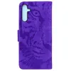 Plånbokstelefonfodral för Samsung S23 Plus S22 Ultra A24 A34 A54 A14 A13 A33 A53 A73 5G iPhone 14 Pro Max 13 Tiger prägling PU läder kort slots flip kickstand cover fodral