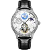 Polshorloges luxe mannen tourbillon kijken holle mode moon fase waterdichte multifunctionele polshorloge heren automatische horloges Reloj hombre