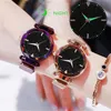 Wristwatches Vansvar Fashion Simple Starry Dial Stainless Steel Mesh Belt Ladies Quartz Magnetic Buckle Watch Gift Women Watches XB40