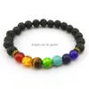 Perlen Mode-Stil 7 Chakra Heilung Armband natürlichen Lavastein Diffusor Schmuck Drop Lieferung 202 Dheuv