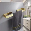 Ensemble d'accessoires de bain Accessoires de matériel de salle de bain Pas d'espace de perçage Porte-rouleau de papier mural en aluminium Crochet pour peignoir Porte-serviettes