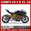 Motorfietsbeurten voor Ducati Street Fighter Panigale V4S V4R V 4 V4 S R 2018-2022 Body 167No.49 V-4S V-4R V4-S V4-R 21 22 2021 2022 Spuitgietlichaam Black BLK