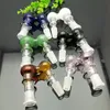 Tubos para fumar Adaptador de vidrio de hongo de color Bongs de vidrio Quemador de aceite Tubos de agua de vidrio