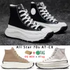 Avec la boîte All Star 70 AT-CX Bottes Chucks Canvas Hi Casual Sneaker mem femmes Taylors Black Sandalwood Vintage White formateurs été mode plate-forme chaussures converse