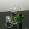 Pipes à fumer Filtre multi-courbure bouilloire à cigarettes en verre vente en gros narguilé en verre, eau en verre