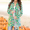 Women's Jackets Women Coat Christmas Print Cardigan Long Sleeve Jacket Comfy High Quality Fashionable Design Tops Veste Femme