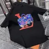 Camisetas masculinas de grife masculina letra impressão t camisetas luxuosas designer de moda preta verão de alta qualidade de manga curta de manga curta s-xxxl