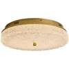 Ceiling Lights Light Luxury Post-modern Minimalist LED Lamp Bedroom Study Dining Room Living Warm Round