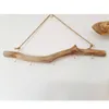 Hooks Rails Natural Driftwood Branch Decoration Hanging Solid Wood Wall Storage Rack Home Jewelry 230327