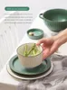 Miski miska miska płyta zupa zupa zupa domowa Zestaw stołowy insfeng ceramiczny retro sałatka ze steków zachodnich