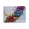 Party Masks Fashion Mask Gold Shining Plated Wedding Props Masquerade Mardi Gras 25Pcs/Lot Mix Color Drop Delive Dhfsw