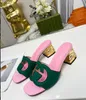 2023 High Heel Sandals Frauen klassische Mode-Sommer-Jelly-Slipper Patentleder Litchi Crocodile Haut Maroon Fonce Khaki Dreiteils Set White Braun 35-43