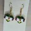 Boucles d'oreilles à breloques en forme de cœur en émail cloisonné personnalisé, bijoux d'animaux mignons, accessoires pour femmes, cadeaux artisanaux traditionnels en forme d'abeille, 10 paires/lot