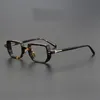 Zonnebrilmonturen Jacques retro brilmontuur mannen topkwaliteit designer optische brillen Bijziendheid lezen vrouwen recept heldere brillen 230328